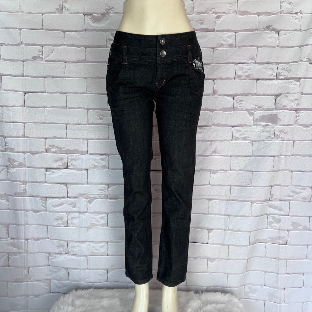 PUCCA Love EXR Jeans Black Slim Straight Women’s Size 28